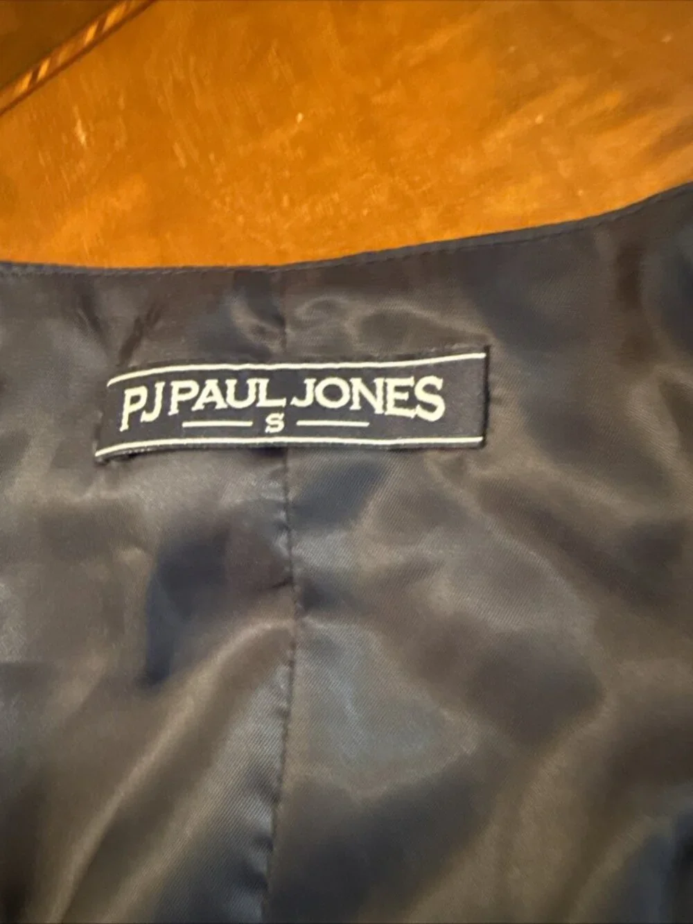 PJ Paul Jones Herringbone Wool Blend Button Front Vest Size Small